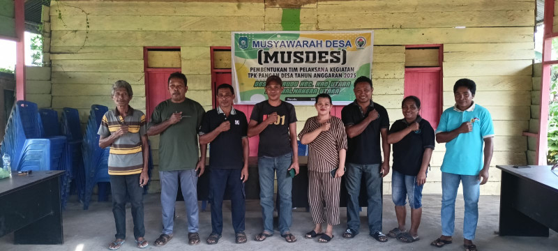 PEMBENTUKAN TIM PELAKSANA KEGIATAN KETAHANAN PANGAN DESA WARUDU TAHUN ANGGARAN 2025